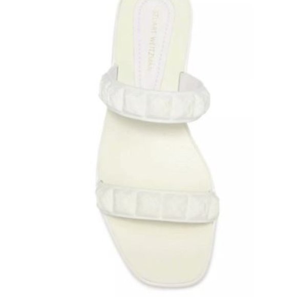 Stuart Weitzman Shoes - Stuart Weitzman Rosita Slide White Flat Sandals Size 6